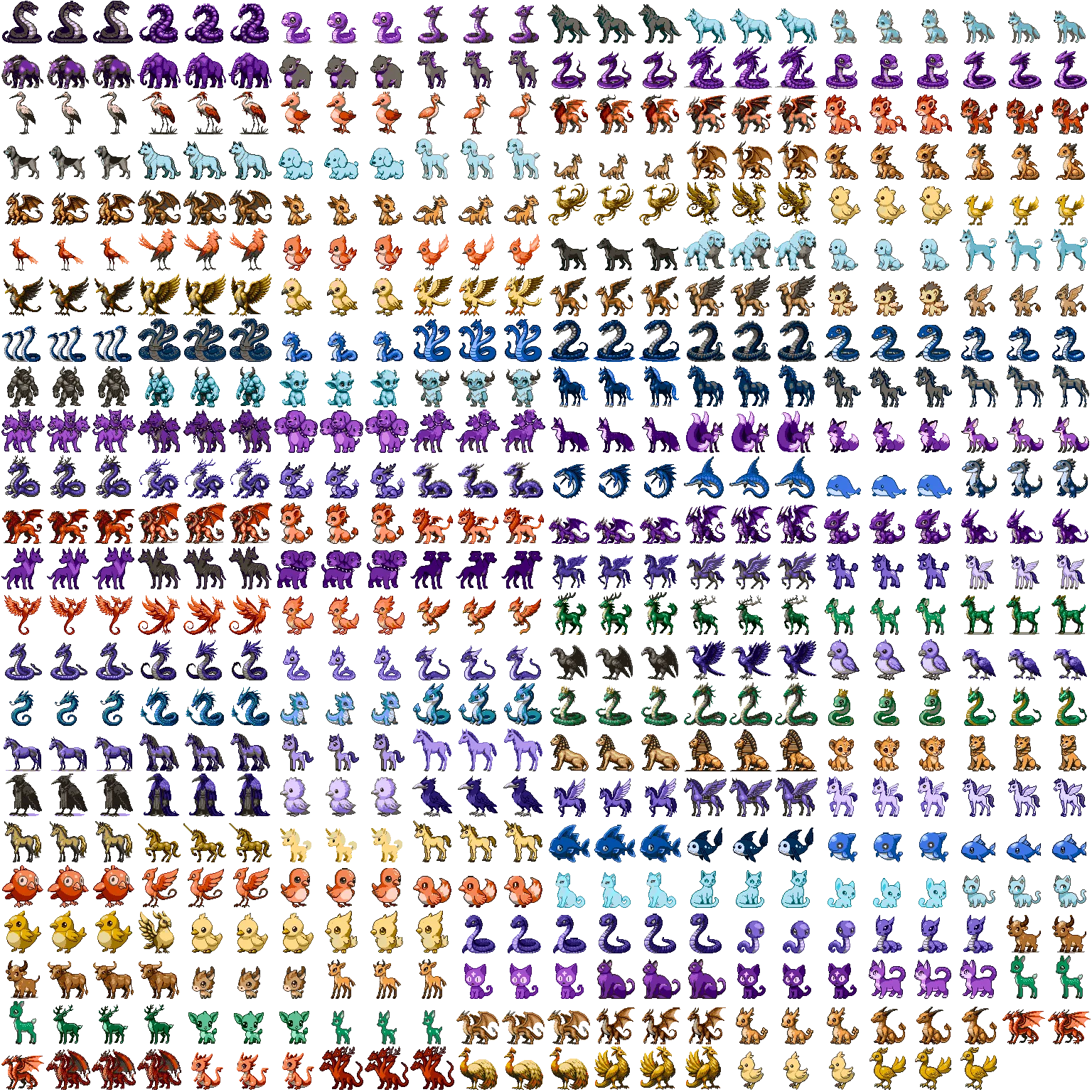 The sanctuary atlas — every species, every stage