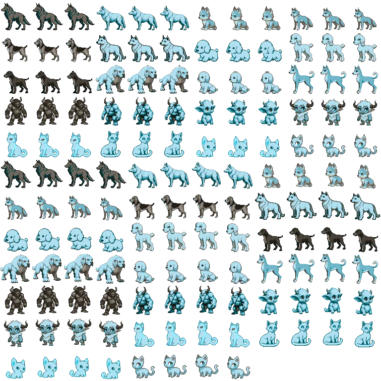 Frost element, focus poses